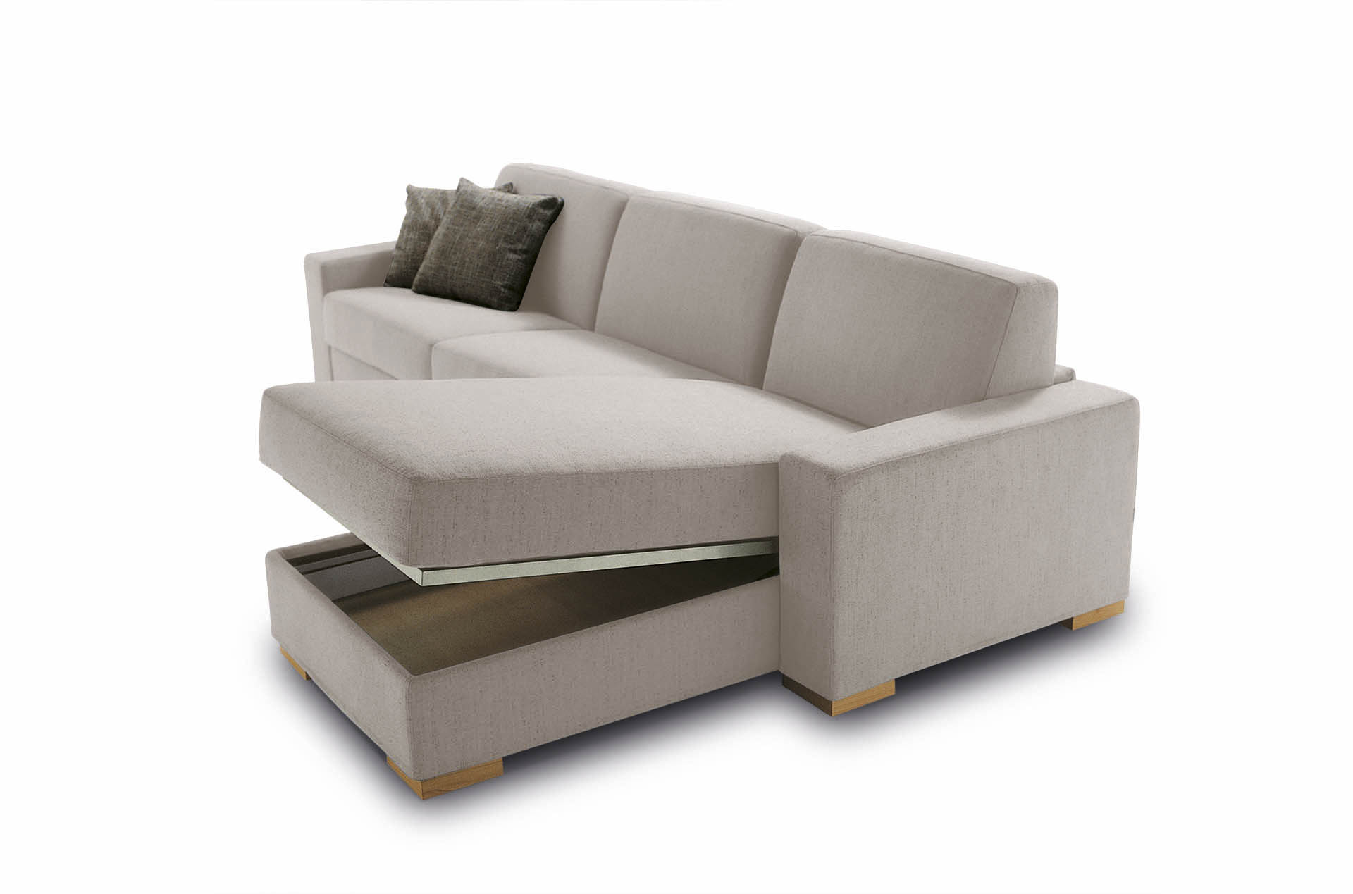 Úložný prostor v rohovém dílu - chaiselongue