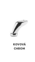 AMBROGIO - kovové nohy 8 cm - chrom