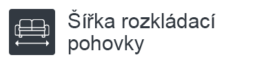 Šířka rozkládací pohovky
