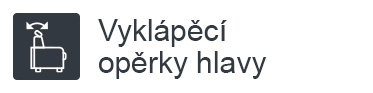 Vyklápěcí opěrky hlavy