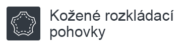 Kožené rozkládací pohovky