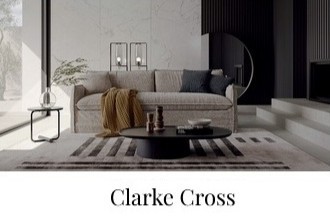 Rozkládací pohovka s podélnou postelí CLARKE CROSS
