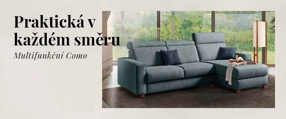 Rohová sedací souprava s rozkládací postelí