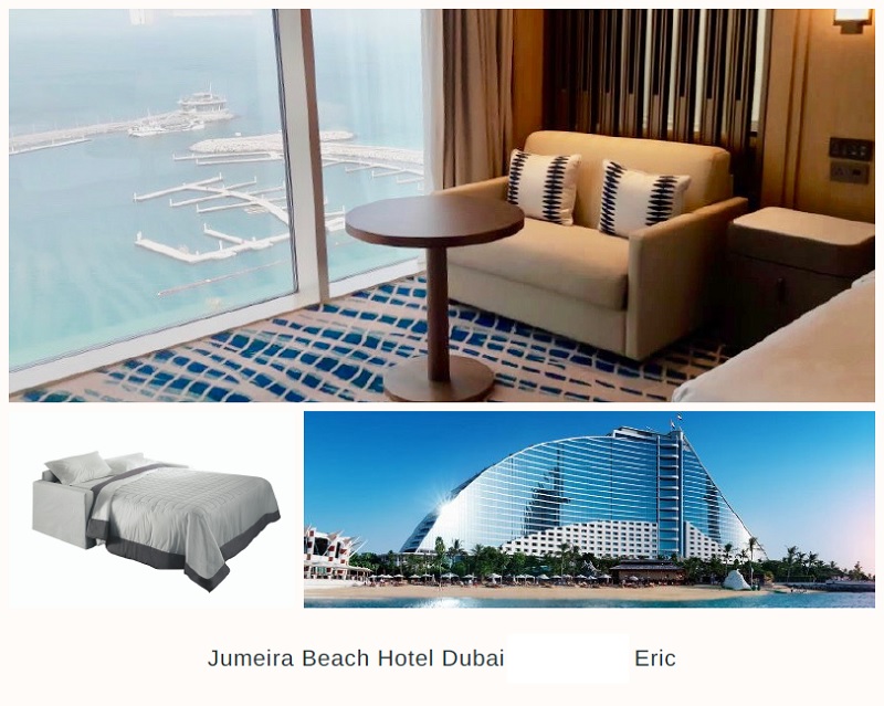 Rozkládací pohovka ERIC v Beach Hotel Dubai