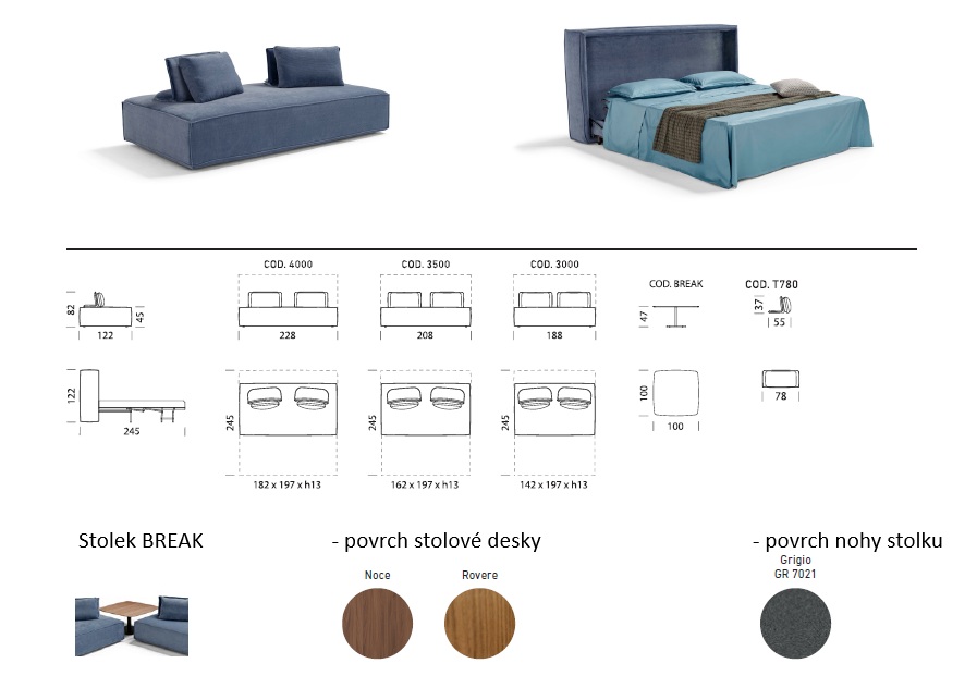 Rozkládací pohovka TOMMY