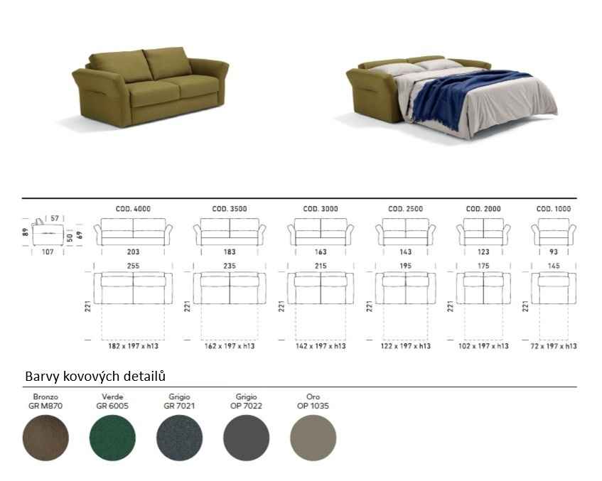 Rozkládací pohovka BOLD