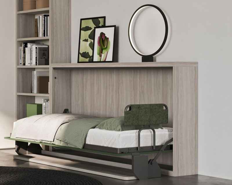 Sklápěcí postel s pracovním stolem HIRO