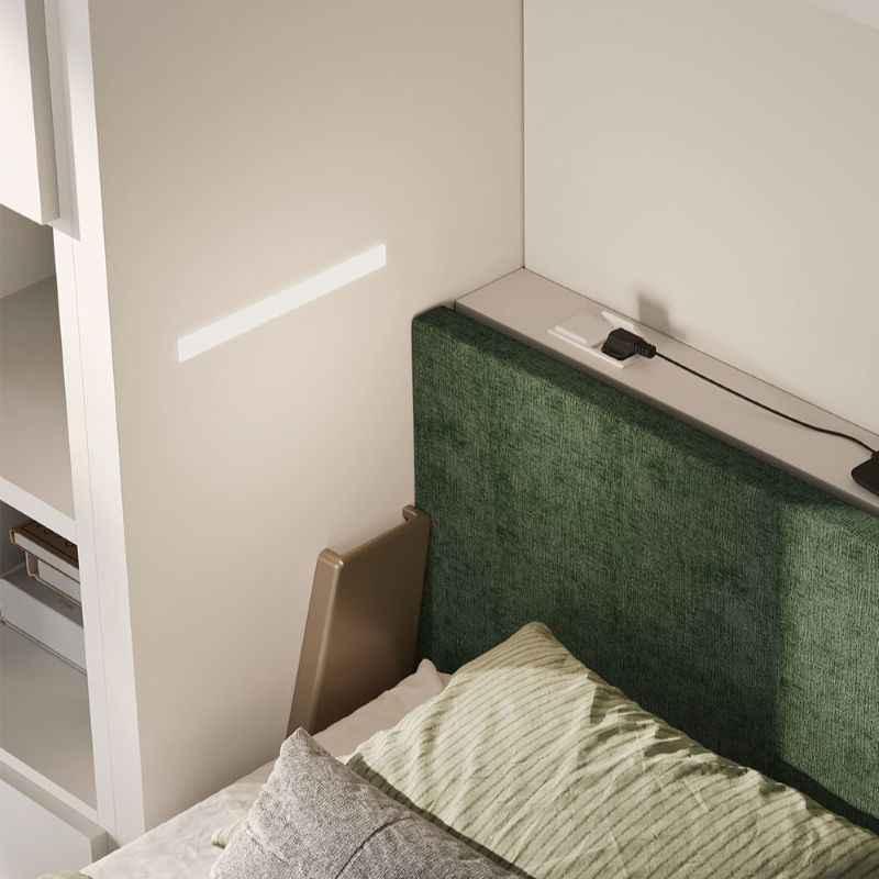 LED osvětlení skříně sklápěcí postele