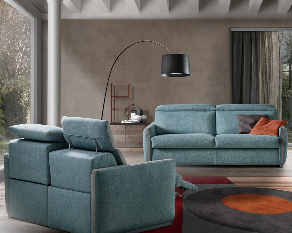 JILL - GLOBE 53 - pohovka, GLOBE 101 - pruhy v područkách