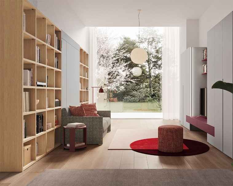 Sklápěcí postel CLEVER NOBU s pohovkou