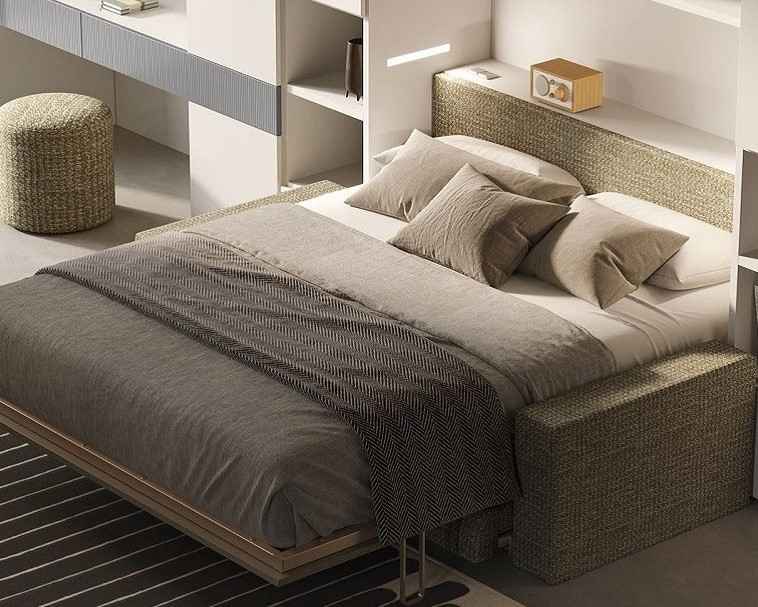 Sklápěcí postel CLEVER NOBU s pohovkou