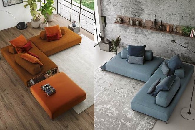 Modulární pohovka s nezávislými prvky NEWTON