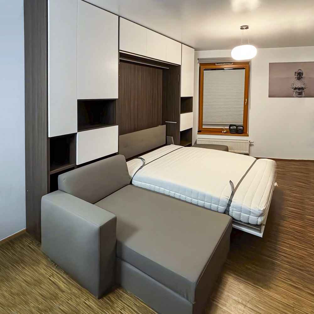 Nábytková sestava se sklápěcí postelí NOBU - Praha