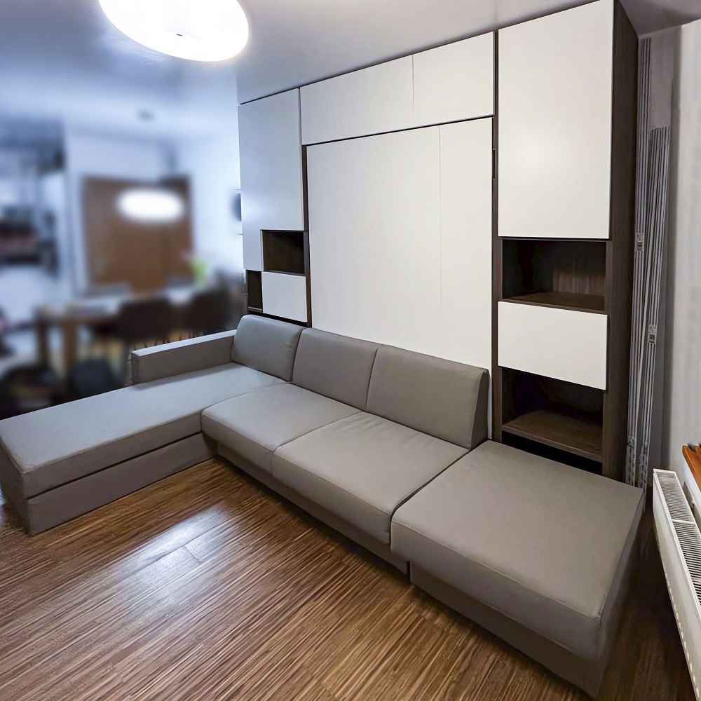 Nábytková sestava se sklápěcí postelí NOBU - Praha