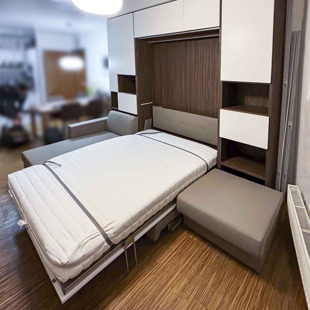 Nábytková sestava se sklápěcí postelí NOBU - Praha