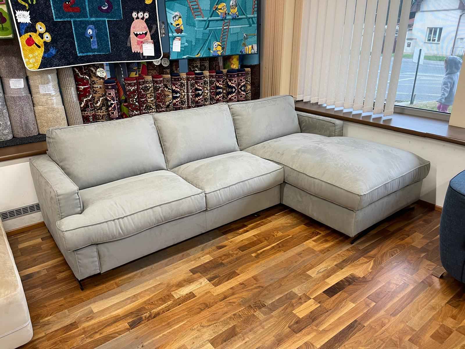 DEDALO - rohová sedací souprava s rozkládací postelí