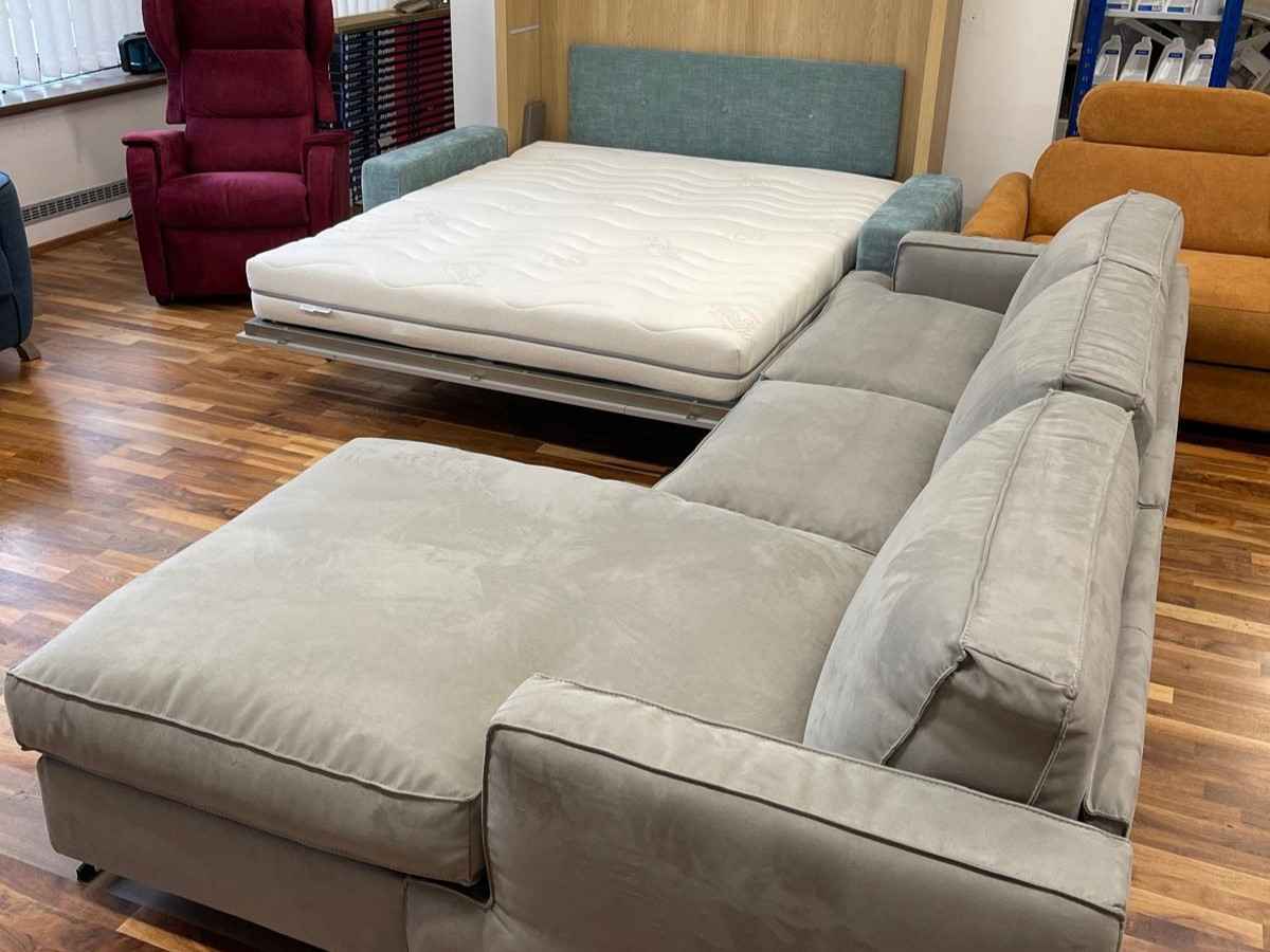 DEDALO - rohová sedací souprava s rozkládací postelí