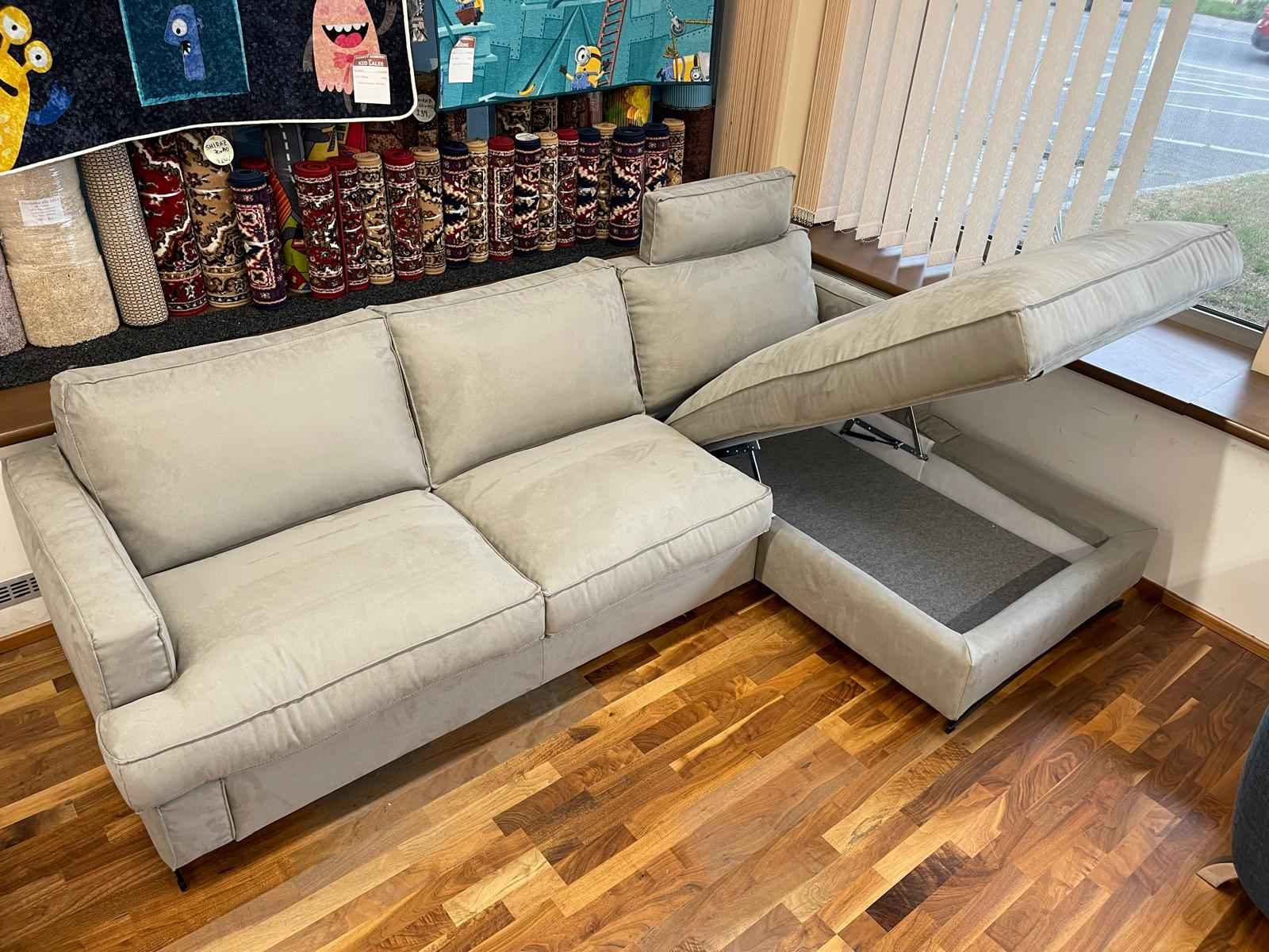 DEDALO - rohová sedací souprava s rozkládací postelí