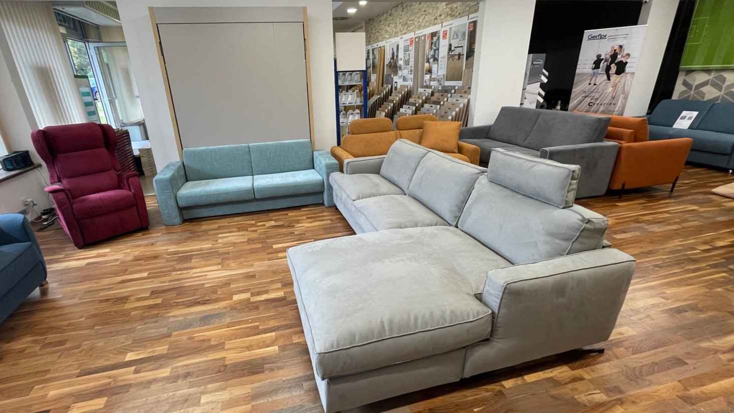 DEDALO - rohová sedací souprava s rozkládací postelí