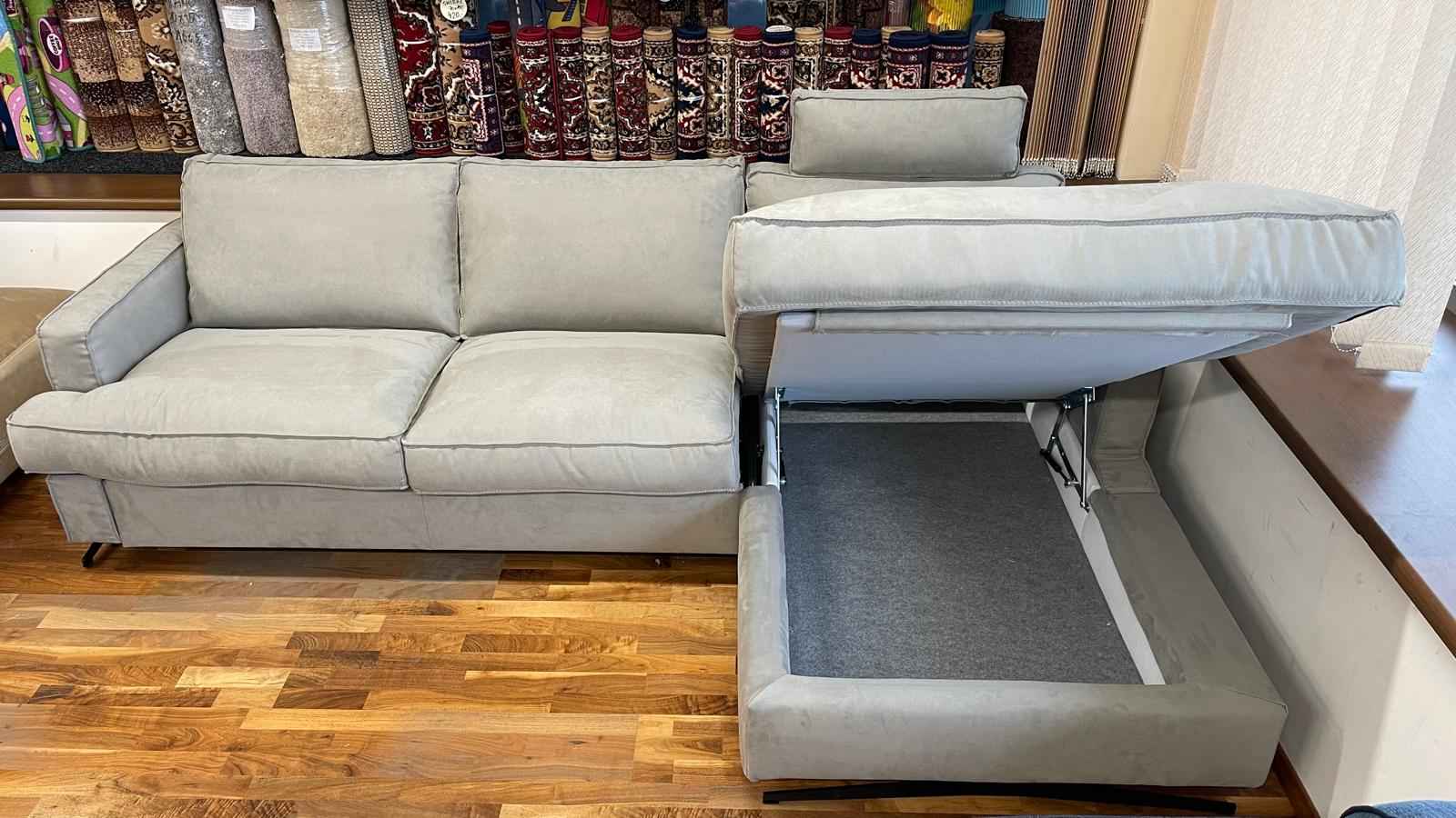 DEDALO - rohová sedací souprava s rozkládací postelí