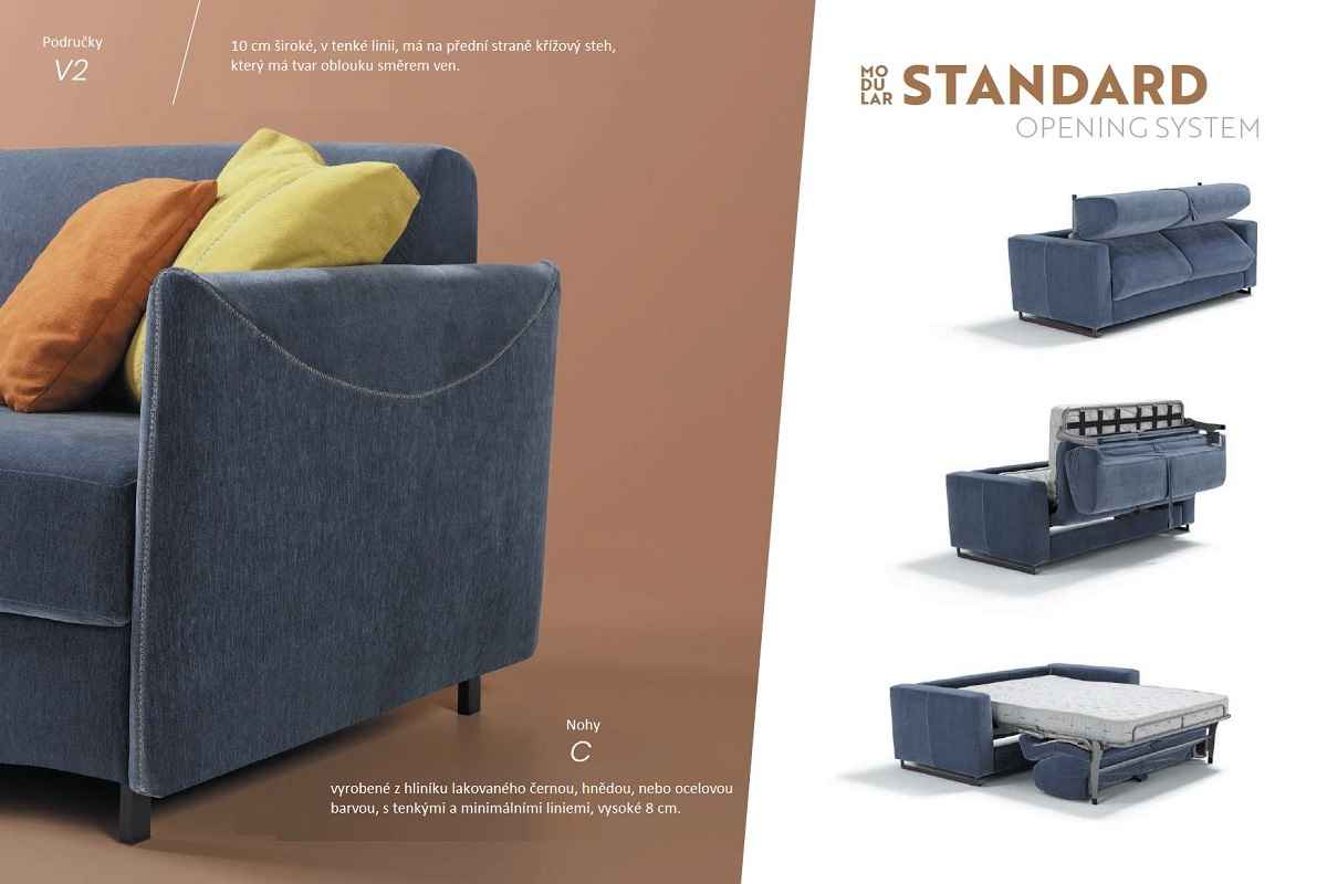 Modulární rozkládací pohovky STANDARD