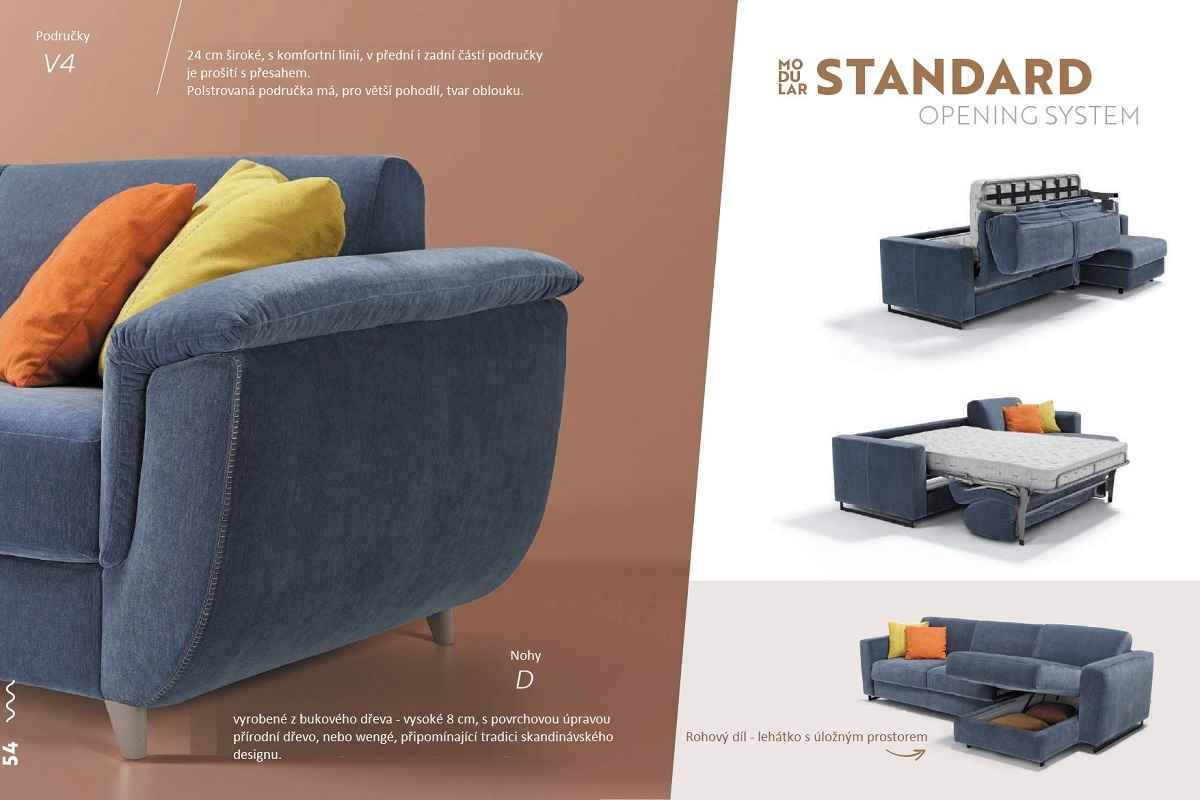 Modulární rozkládací pohovky STANDARD