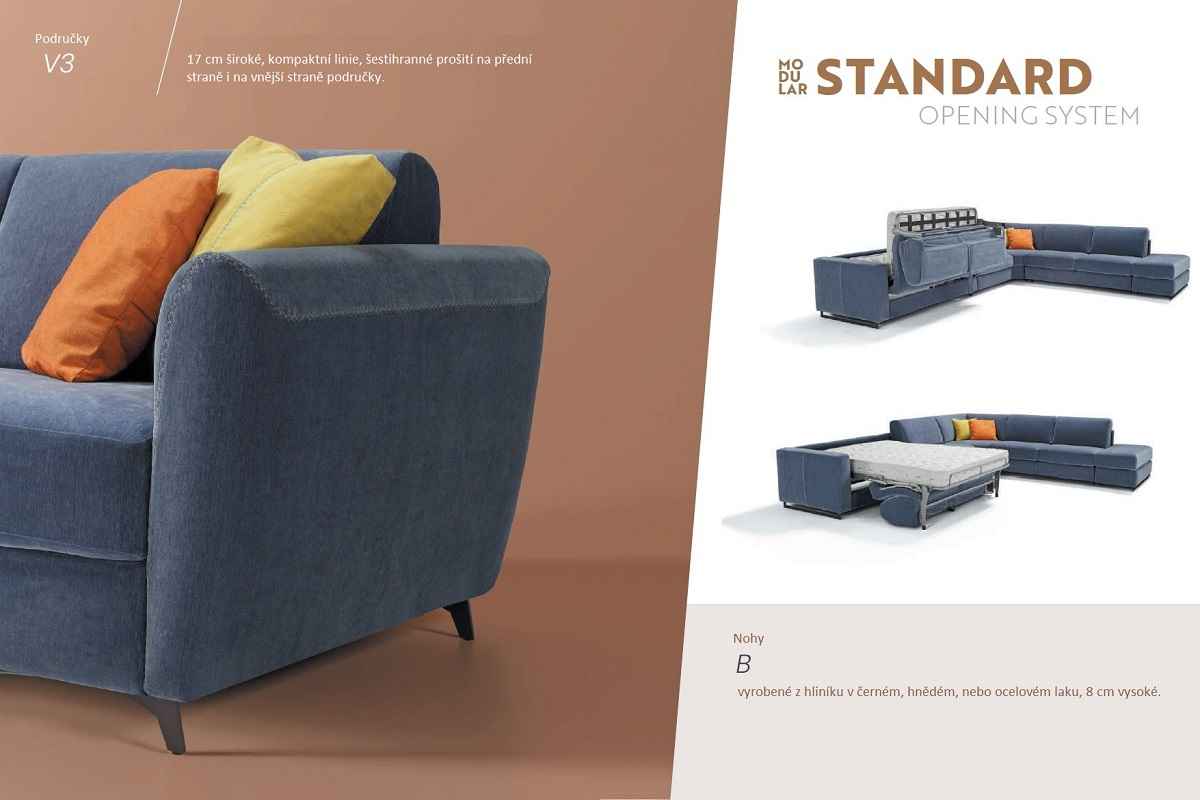 Modulární rozkládací pohovky STANDARD