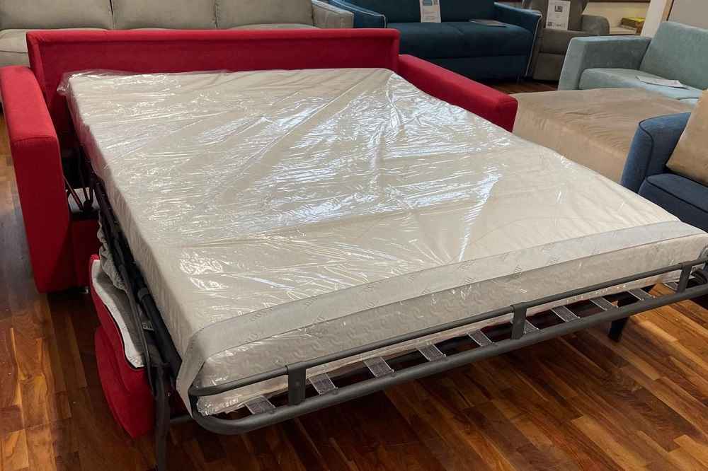 JAN - rozkládací pohovka s matrací 18 cm silnou