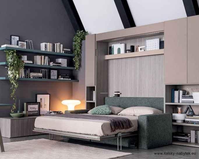 Sklápěcí postel s pohovkou NOBU SOFA