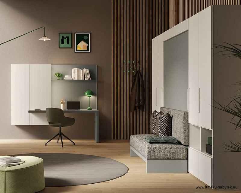 Sklápěcí postel s pohovkou SHIN SOFA