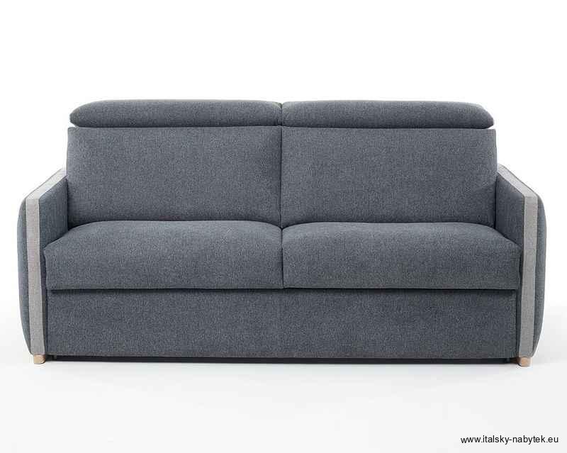 Kožená rohová sedací souprava s rozkládací postelí pro každodenní spaní JOHN