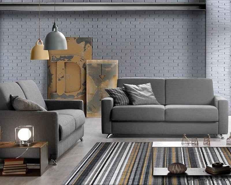 Rohová sedací souprava s rozkládací postelí pro každodenní spaní AMBROGIO