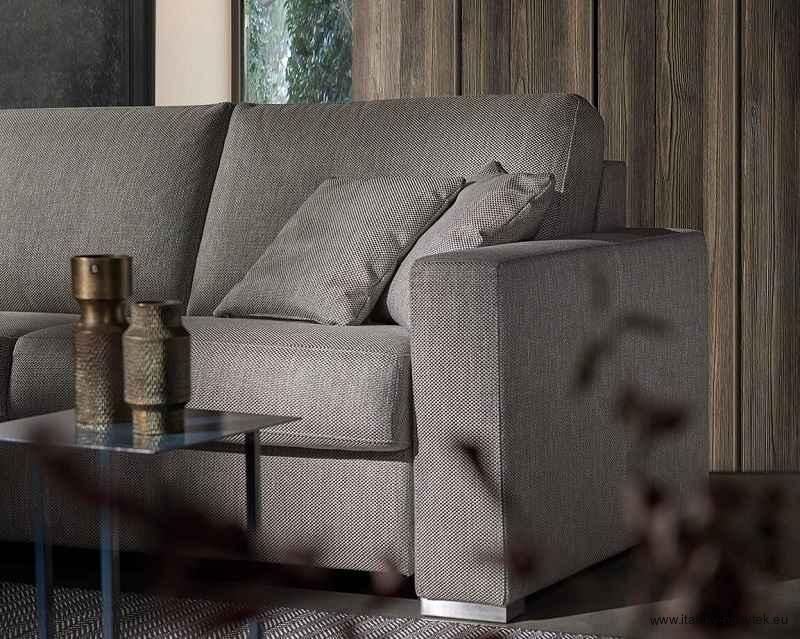 Rohová sedací souprava s rozkládací postelí pro každodenní spaní FIORE