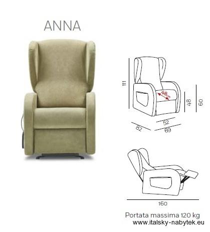 ANNA - relaxační TV křeslo