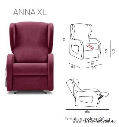 ANNA - relaxační TV křeslo