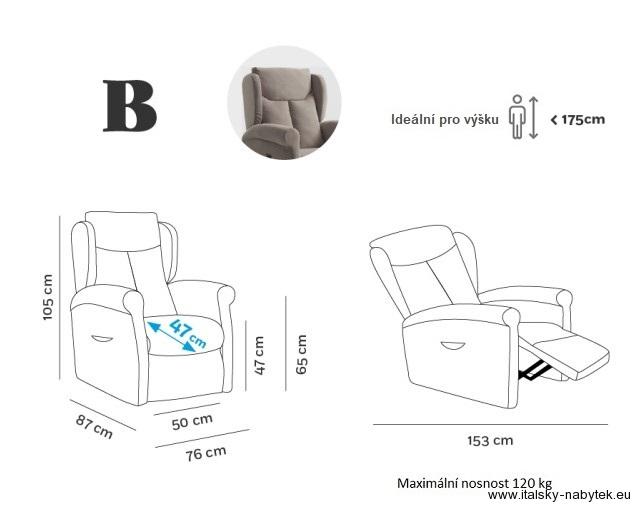 MULTIPLA - relaxační TV křeslo