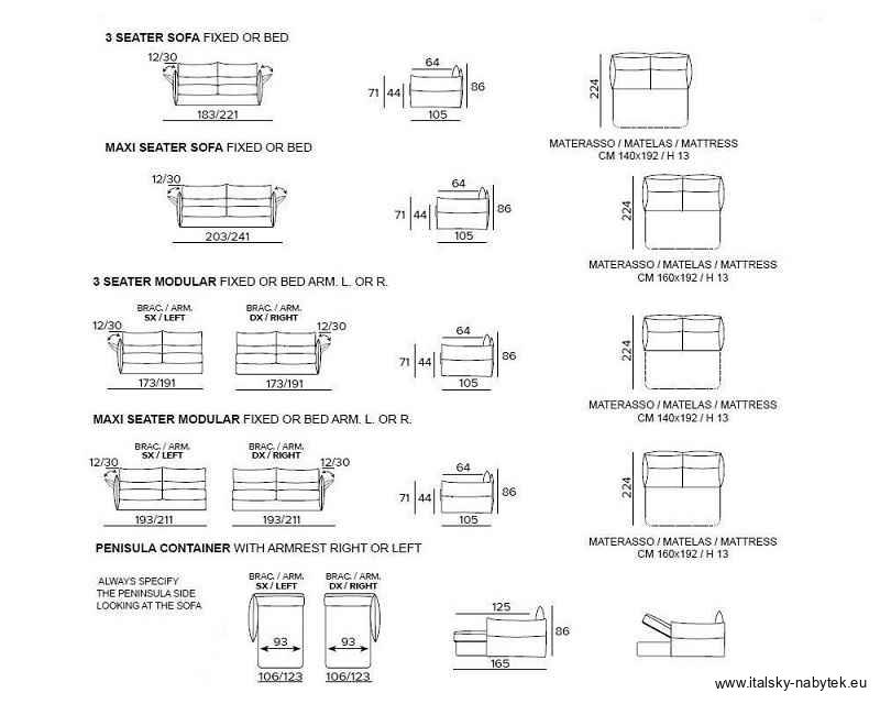 Rozkládací pohovka pro každodenní spaní DOBBLE