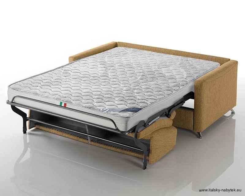 Rohová sedací souprava s rozkládací postelí pro každodenní spaní AMBROGIO