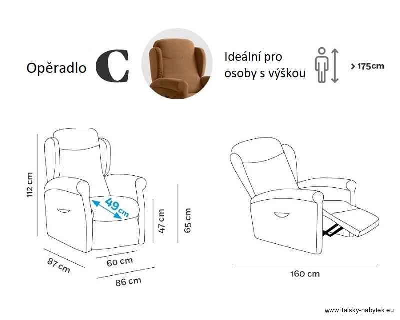 MULTIPLA XL - relaxační TV křeslo