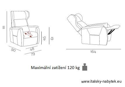 Relaxační TV křeslo DUCALE