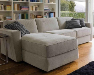 Rohová sedací souprava s rozkládací postelí pro každodenní spaní SHORTER