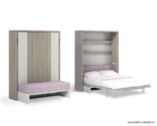 Sklápěcí postel s pohovkou SHIN SOFA