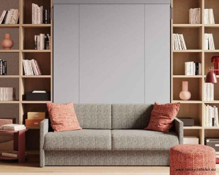 Nábytková sestava se sklápěcí postelí s pohovkou NOBU - IM22-04-A - úsporné řešení interiéru