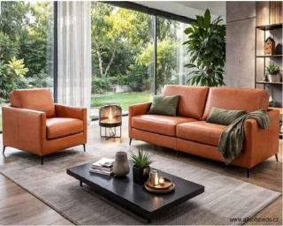 Sedací souprava - rozkládací pohovka s křesly TEO SET