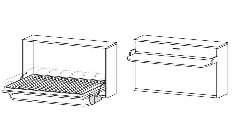 Sklápěcí postel HIRO