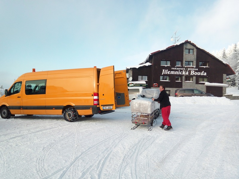 Stěhování v Krkonoších 17.12.2018