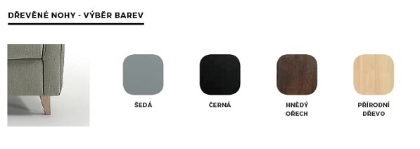 ITALO - dřevěné nohy 12 cm vysoké