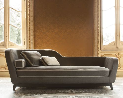 JEREMIE EVO - luxusní eleganci art-decového stylu s charakteristickým asymetrickým opěradlem a čistými liniemi. 