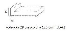 Pordučka pohovky NEWTON