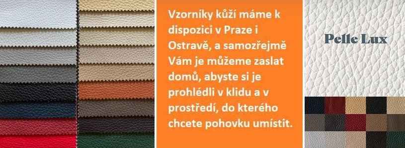 Vzorník kůží LUX na webu výrobce